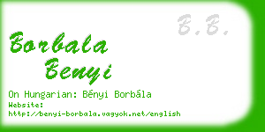 borbala benyi business card
